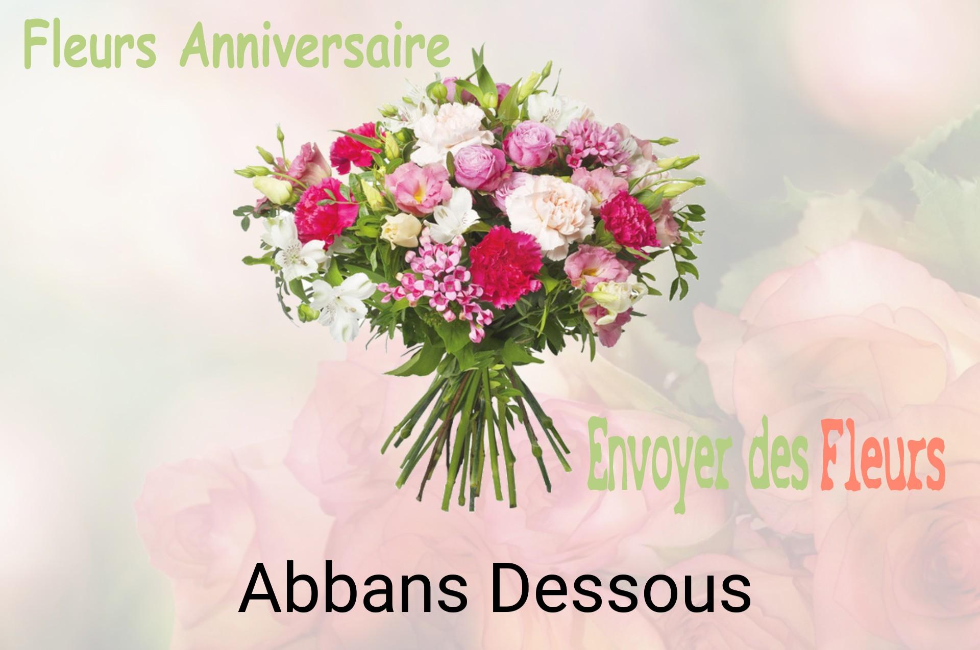 Bouquet de fleurs d’anniversaire livré à Abbans-Dessous