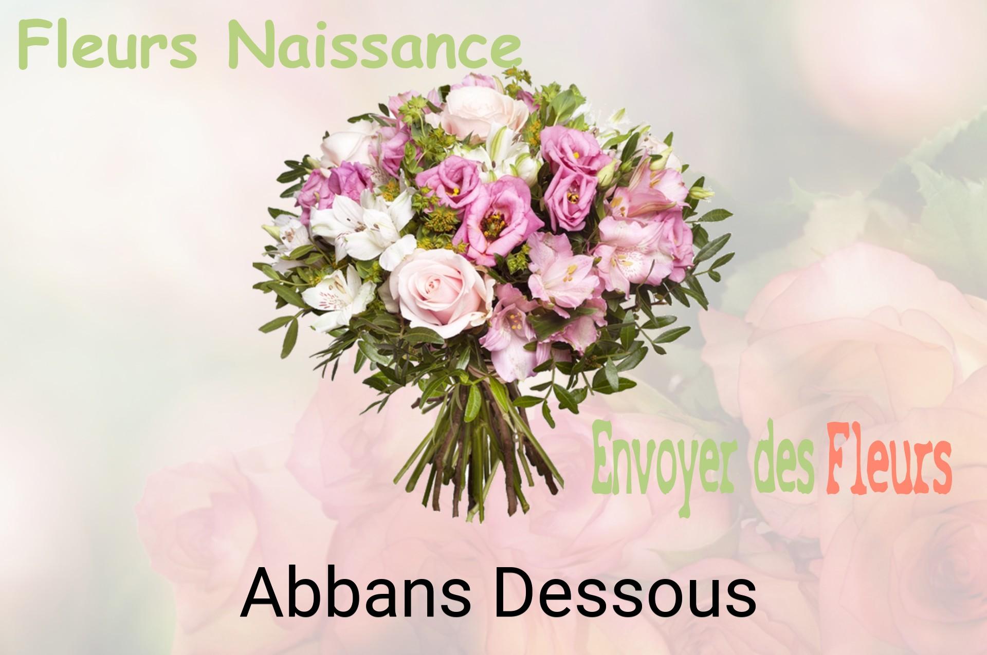 Bouquet de fleurs de naissance livré à Abbans-Dessous