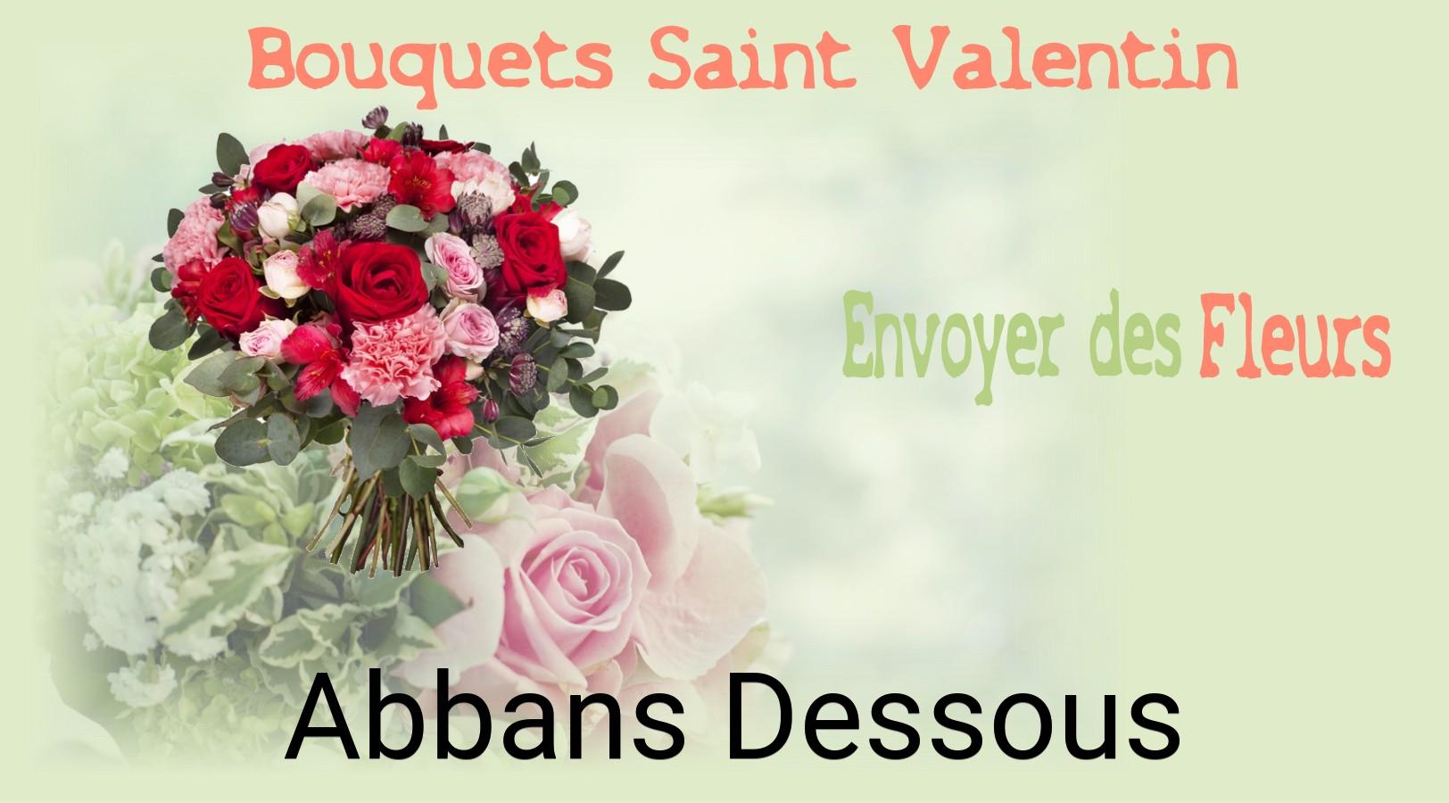 Roses de Saint-Valentin livrées à Abbans-Dessous
